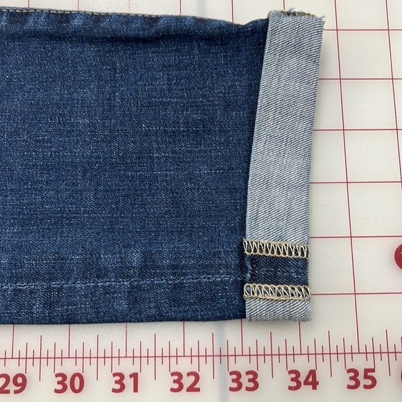 ADRIANO GOLDSCMEIED Stilt Roll-Up Cigarette Distressed Classic Wash Jeans SZ 29R - Picture 16 of 16